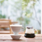 Preview: Auffangschale für Kaffeefilter V60 aus Porzellan weiß von HARIO