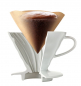 Preview: Kaffeefilter / Handfilter V60 aus Porzellan Größe 02 weiß von HARIO