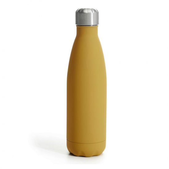 Isolierflasche gummiert gelb 500 ml von SAGAFORM