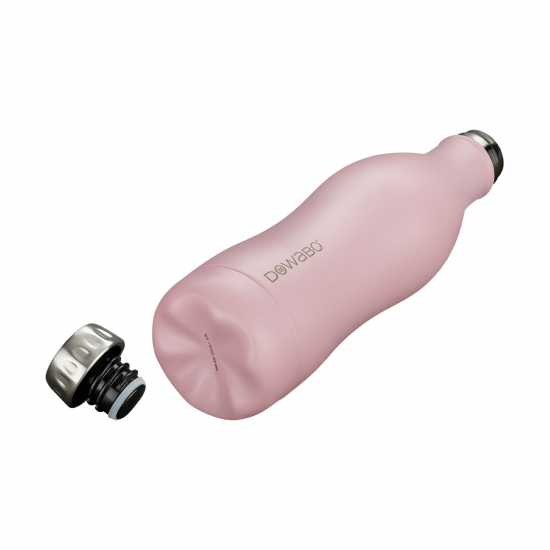 Isolierflasche Dowabo 500 ml Flamingo Edelstahl 100% dicht von DOWABO