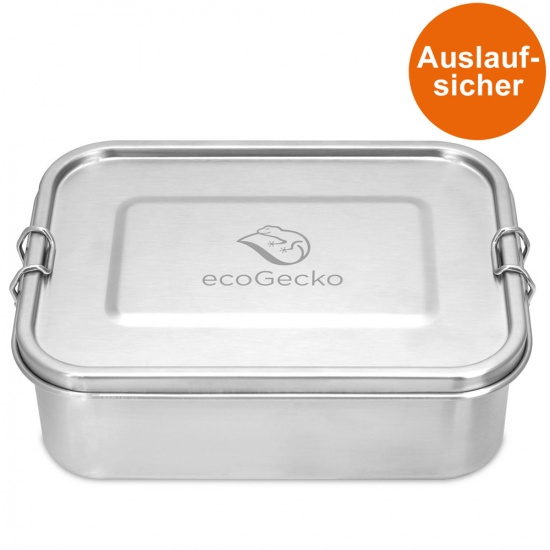 Brotdose 1200 ml mit Trennsteg aus Edelstahl von ECOGECKO