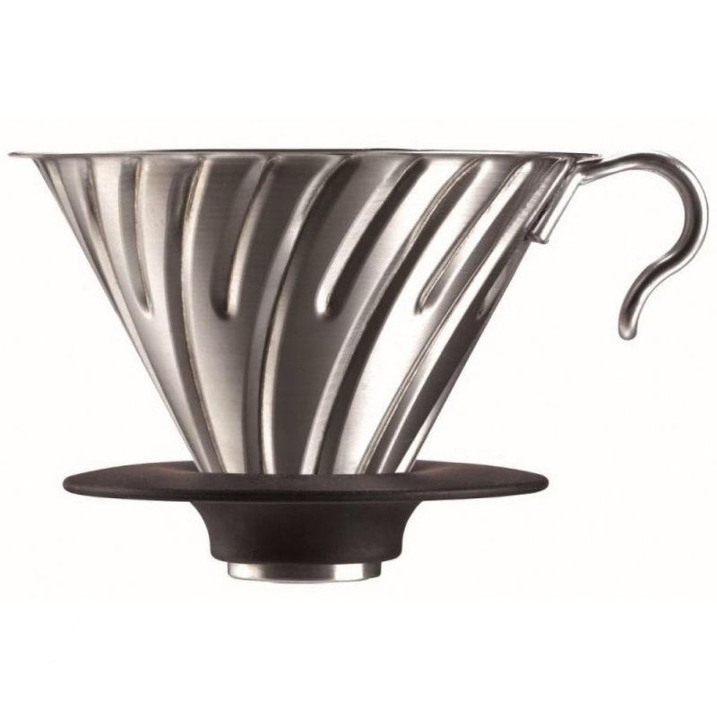 Kaffeefilter / Handfilter 02 V60 aus Edelstahl / Silikon von HARIO