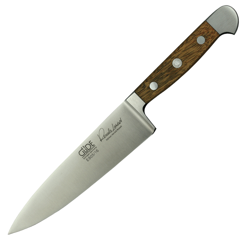 Kochmesser klein E805/16 von GÜDE, Serie Alpha Fasseiche, 16 cm lange Klinge