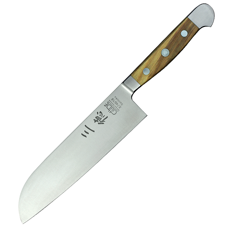 Santoku groß X746/18 von GÜDE, Serie Alpha Olive, 18 cm Klinge